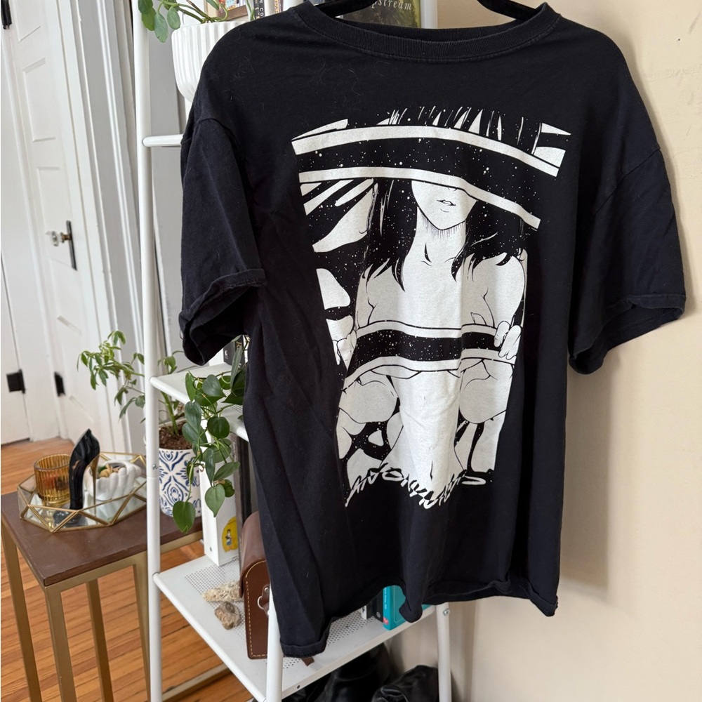 Anonymous Anime Black Graphic T-Shirt